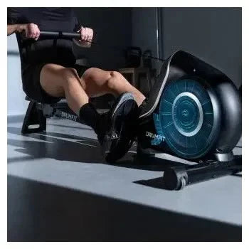 Maquina de remo plegable con resistencia magnetica de 10 niveles en color negro drumfit rower 7000 regatta de Cecotec