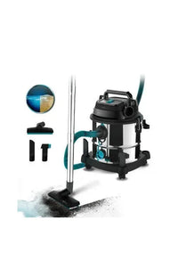 Aspiradora sin bolsa de 1400 w con depósito de 20 l y función de soplado conga rockstar wet & dry steel max de Cecotec