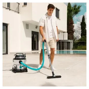 Aspiradora sin bolsa de 1400 w con depósito de 20 l y función de soplado conga rockstar wet & dry steel max de Cecotec
