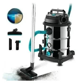 Aspiradora sin bolsa de 1600 w con depósito de 30 l y función de soplado conga rockstar wet & dry steel max pro de Cecotec