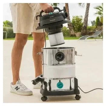 Aspiradora sin bolsa de 1600 w con depósito de 30 l y función de soplado conga rockstar wet & dry steel max pro de Cecotec