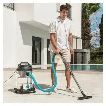 Aspiradora sin bolsa de 1600 w con depósito de 30 l y función de soplado conga rockstar wet & dry steel max pro de Cecotec