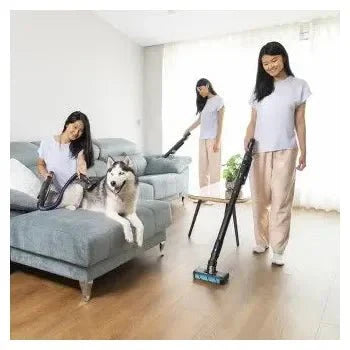 Aspiradora escoba 2 en 1 de con diseño omnidireccional y potencia de 210 w scoba 2100 twice animal de Cecotec
