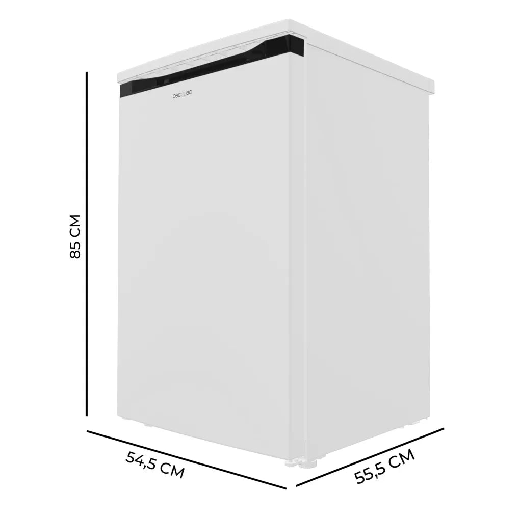Congelador sobremesa Bolero CoolMarket TF 85 White 85L 3 cajones clase E diseño compacto y moderno de Cecotec