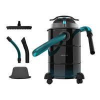 Aspirador de cenizas Conga Ash 6000 EasyGo Home XL 30L 1500W con ruedas y asa para fácil transporte de Cecotec