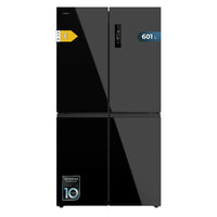 Frigorífico Bolero CoolMarket 4D 601 litros Cristal Negro Tecnología NoFrost y Motor Inverter Plus Ecológico de Cecotec