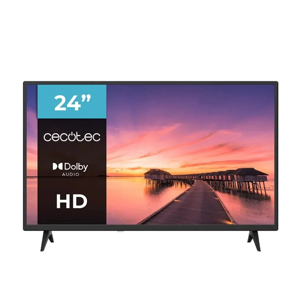 Televisión LED 24 pulgadas con HD Dolby y memoria flash para una experiencia visual superior de Cecotec