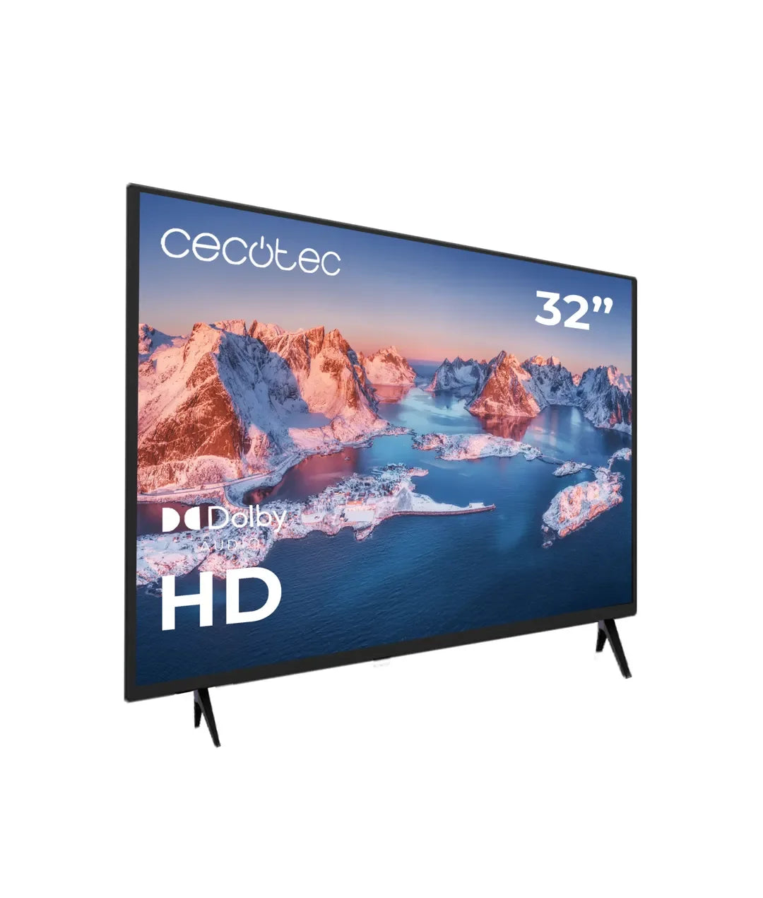 Televisor LED 32 pulgadas HD con Dolby y memoria flash para disfrutar al máximo de tus series favoritas de Cecotec