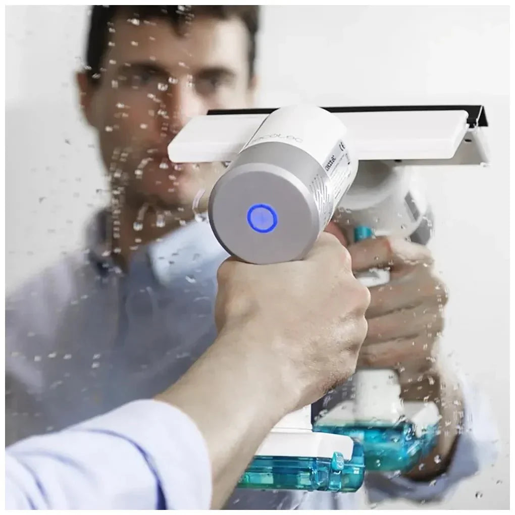 Aspirador de Ventanas Conga Immortal Extreme 3,7V Sin Cable Limpieza en 3 Fases y Pulverizador Incluido de Cecotec