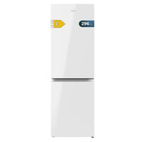Frigorífico Combi Bolero CoolMarket 296L DeFrost Blanco 185x60cm con Iluminación y Cajón para Frutas de Cecotec