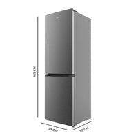 Frigorífico Combi Bolero CoolMarket 296 Litros Inox Oscuro con DeFrost Iluminación Interior y Cajón Frutas y Verduras de Cecotec