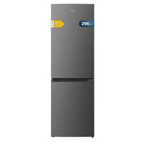 Frigorífico Combi Bolero CoolMarket 296 Litros Inox Oscuro con DeFrost Iluminación Interior y Cajón Frutas y Verduras de Cecotec