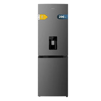 Frigorífico Combi Bolero CoolMarket 296L Inox Oscuro Con Dispensador de Agua y Función DeFrost de Cecotec