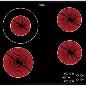 WHIRLPOOL AKT 8130 BA — Placa de vitrocerámica, 580 mm, Negro, 4 Fuegos zonas