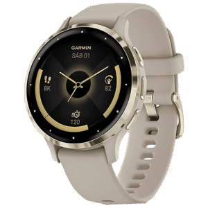 GARMIN Venu 3S — Reloj deportivo, Oro, 41 mm, Correa 18 mm, 1.2"