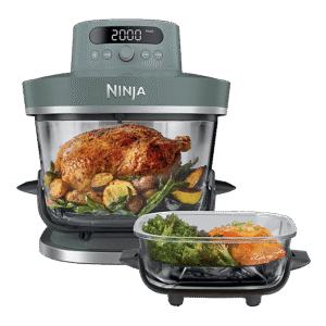 NINJA Crispi Pro XL Glass — Freidora de aire, 2050 W, 7 programas, 5.7 l, Hasta 230 °C