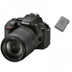 NIKON D5600 — Cámara digital, Negro, 18 megapixel, Full HD 1080p