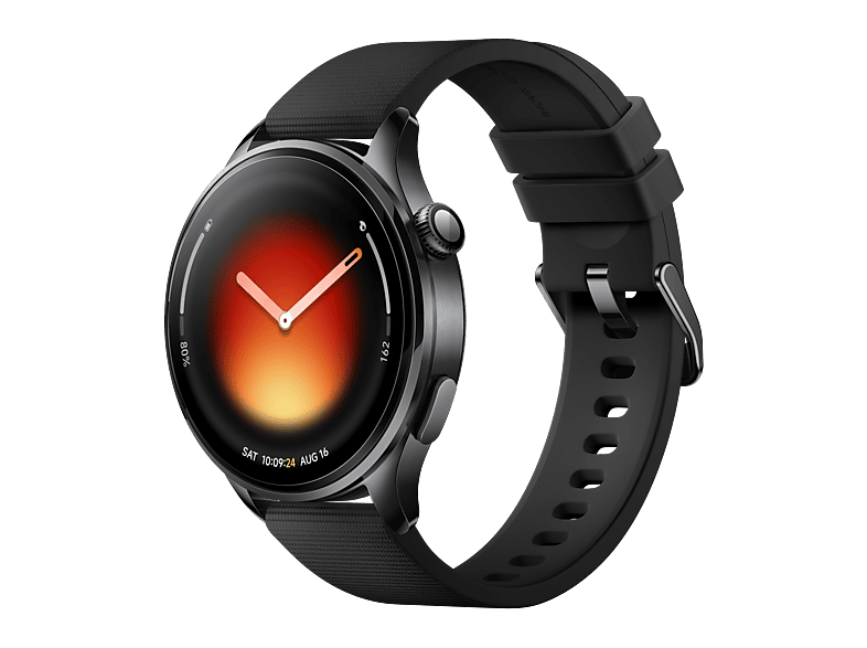 XIAOMI Watch 5 — Smartwatch, Correa 135-205 mm, Negro, Pantalla AMOLED 1,54”, +150 Modos Deportivos