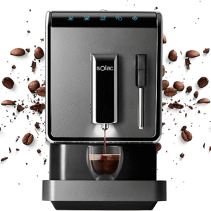 SOLAC LA7617 — Cafetera Espresso, 1470 W, 20 bar, 2 tazas, Plata Oscuro