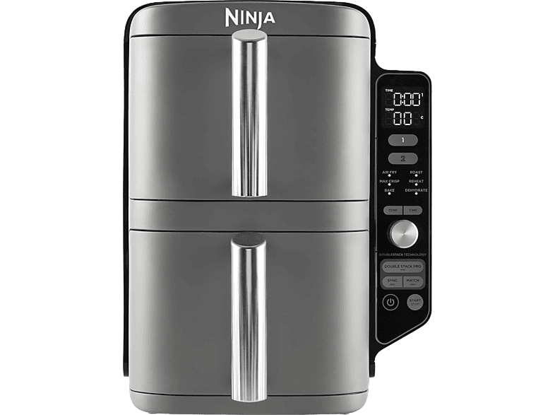 NINJA SL400EU — Freidora de aire, 2470 W, Gris, Doble cesta, 9.5 l