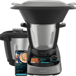 CECOTEC Mambo Touch con Jarra Habana — Robot de cocina, 1600W, Negro, 3.3 l, 37 Funciones
