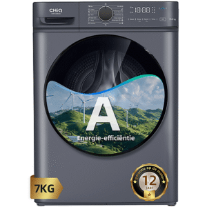 CHIQ CW07123863AX — Lavadora carga frontal, 7 kg, 16 programas, 1200 rpm, Gris oscuro