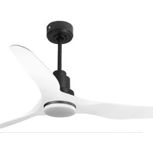 PURLINE ThassosD127C04LED64623 — Ventilador de techo, 18 W, 6 velocidades, Negro