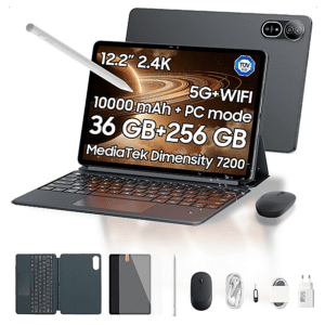 BLACKVIEW MEGA 12 — Tablet, 256 GB, Gris, 12 GB RAM, 12,2" Full-HD+