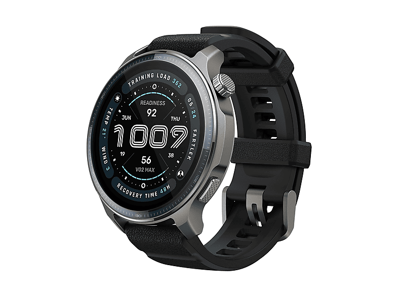 AMAZFIT Balance 2 — Smartwatch, Aluminio, Negro, M, Polímero reforzado con fibra de vidrio (GFRP