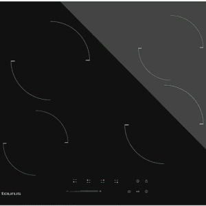 TAURUS V6041S — Placa de vitrocerámica, 52 cm, Negro, 4 zonas