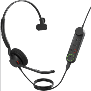 JABRA — Auriculares de diadema con cable, Circumaurales, Negro, 5093-299-2259 JABRA