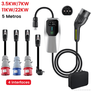 SMORGR 22KW 6A-32A,Tipo 2,IP67 — Cargadores vehículos eléctricos, Negro