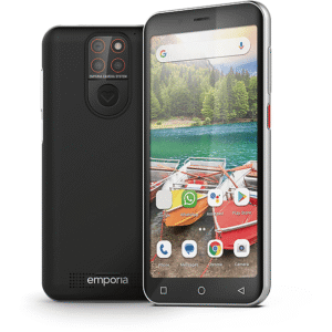 EMPORIA SMART5.mini — Smartphone, Negro, 64 GB, 4 GB RAM, 2500 mAh