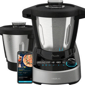 CECOTEC Mambo 11090 Habana — Robot de cocina, 1600W, Negro, 3.3 l, 37 funciones