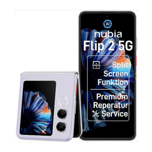 NUBIA Flip 2 5G — Smartphone, Morado, 256 GB, 8 GB RAM, 6,9" 120 Hz
