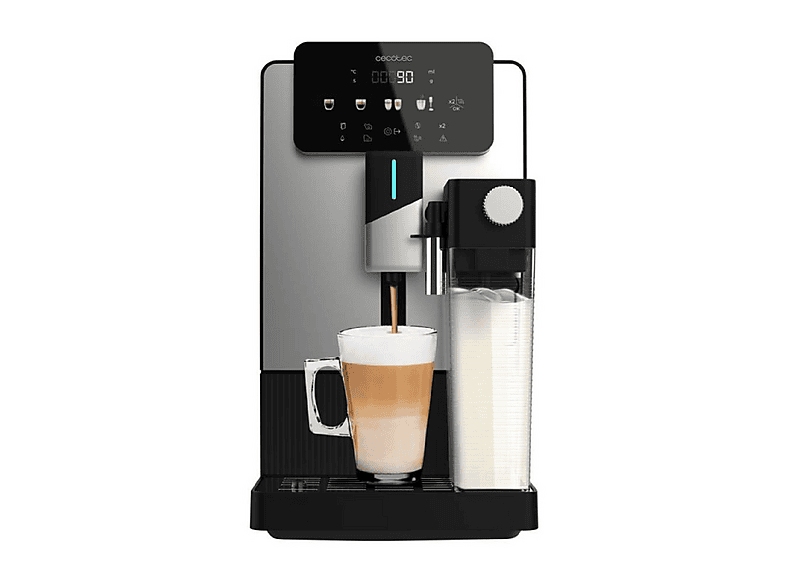 CECOTEC Cremmaet Latte — Cafetera superautomática, 1300 W, Negro, 19 bar, 400 ml