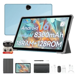 BLACKVIEW ZENO 5 con Auriculares Bluetooth — Tablet, 128 GB, Azul, 6 GB RAM, 11" HD