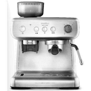 BREVILLE VCF126X — Cafetera express, Vaporizador, Plata, Con Molinillo, 15 bares
