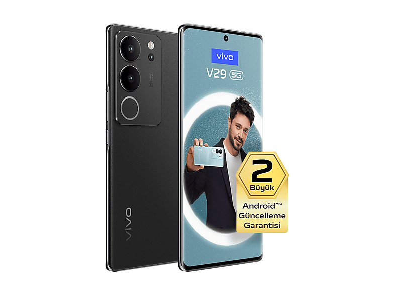 VIVO V29 6.78P/5G/8N/8+256GB/B — Smartphone, 8 GB RAM, 6,78" 1.5K 120Hz AMOLED, 4600 mAh, Noble Black