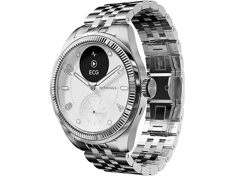 WITHINGS WI-HWA10-MODEL10 — Smartwatch, Gris, Acero inoxidable