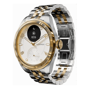 WITHINGS ScanWatch Nova Brillant — Smartwatch, Oro, Acero inoxidable