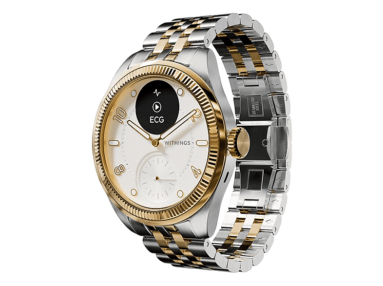 WITHINGS ScanWatch Nova Brillant — Smartwatch, Oro, Acero inoxidable