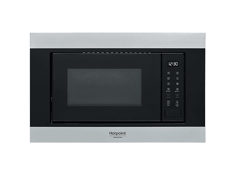 HOTPOINT MF20S IX HA.1 — Microondas integrable, 900 W, Negro, 6 potencia, 20 l