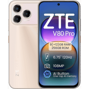 ZTE V80 Pro — Smartphone, 256 GB, 8 GB RAM, 5000 mAh, Petal Gold