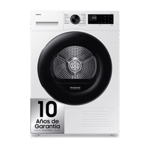 SAMSUNG DV90DG52A0AEEC — Secadora bomba de calor, 9 kg, 14 programas, Blanco, Hygiene Care