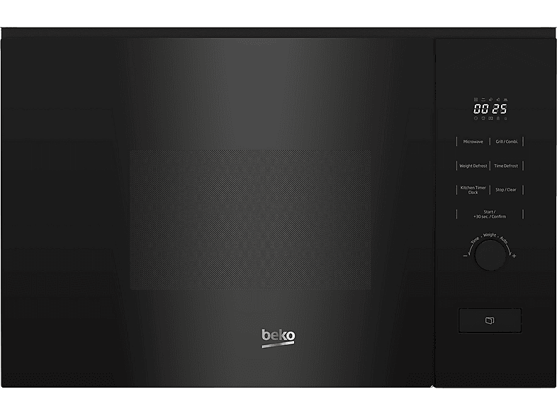 BEKO BMGB20212B — Microondas integrable, 800 W, Negro, 5 potencia, 20 l