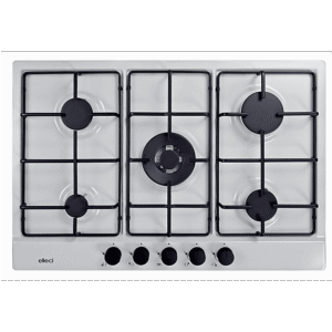 ELLECI Style 75 G68 — Placa de gas, 750 mm, Blanco, 5 zone(s) zonas