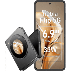 NUBIA Flip 5G — Smartphone, Negro, 256 GB, 8 GB RAM, 120 Hz