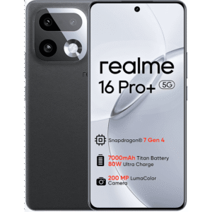 REALME 16 Pro+ 5G — Smartphone, Gris, 512 GB, 12 GB RAM, 7000 mAh