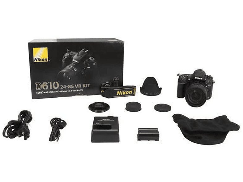 NIKON D610 AF-S 24-85MM F3.5-4.5G ED VR + 64GB SD — Cámara digital, Negro, 24,3 megapixel, Full HD 1080p - Imagen 2